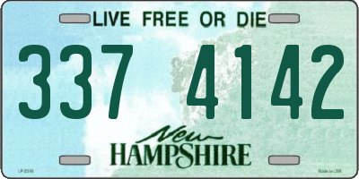 NH license plate 3374142