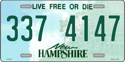 NH license plate 3374147