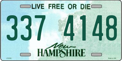 NH license plate 3374148