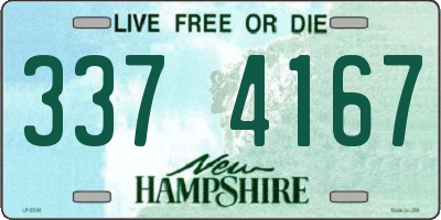 NH license plate 3374167