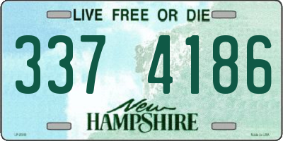 NH license plate 3374186