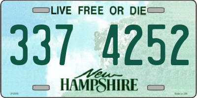 NH license plate 3374252