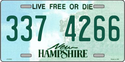NH license plate 3374266
