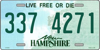 NH license plate 3374271
