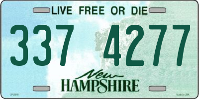 NH license plate 3374277
