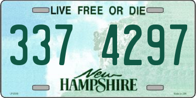 NH license plate 3374297