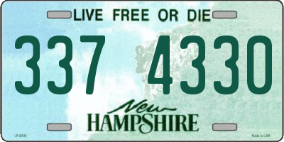 NH license plate 3374330