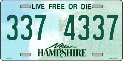 NH license plate 3374337