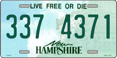 NH license plate 3374371