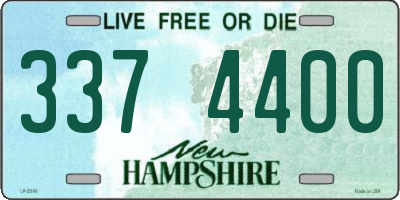 NH license plate 3374400