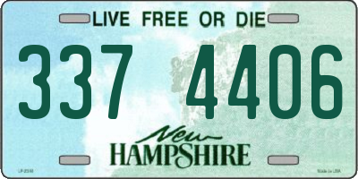 NH license plate 3374406