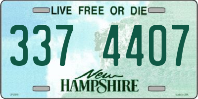 NH license plate 3374407