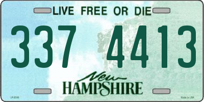 NH license plate 3374413