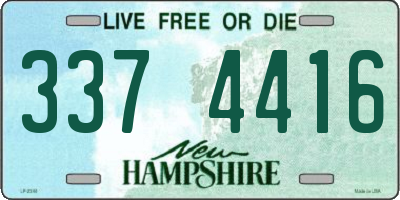 NH license plate 3374416