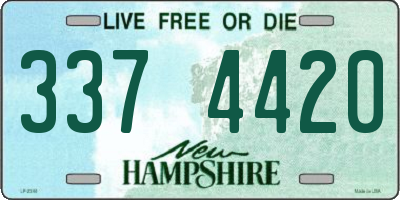 NH license plate 3374420