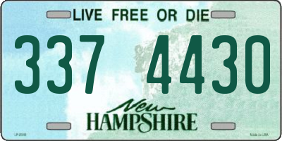 NH license plate 3374430