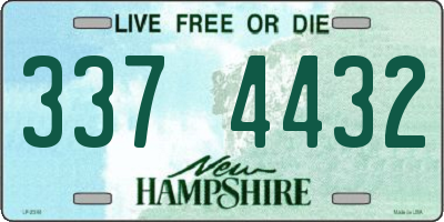 NH license plate 3374432