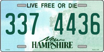 NH license plate 3374436