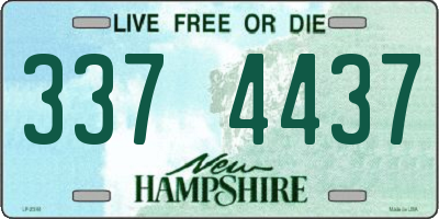 NH license plate 3374437