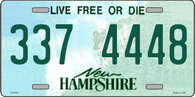 NH license plate 3374448