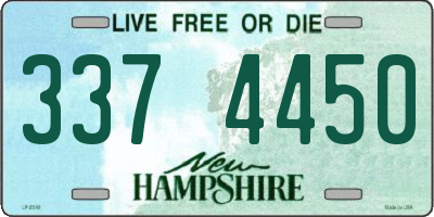 NH license plate 3374450