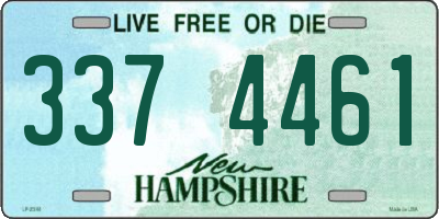 NH license plate 3374461
