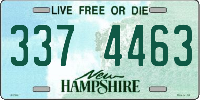 NH license plate 3374463