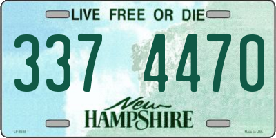 NH license plate 3374470