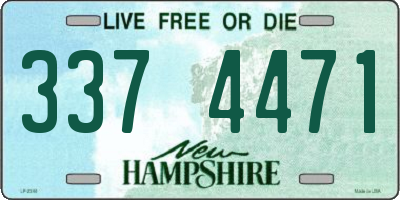 NH license plate 3374471