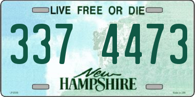 NH license plate 3374473