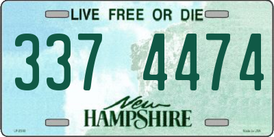 NH license plate 3374474