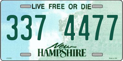 NH license plate 3374477