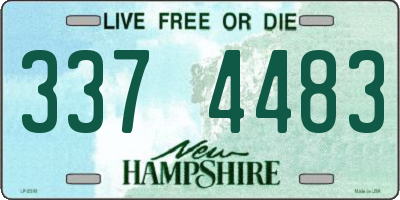 NH license plate 3374483