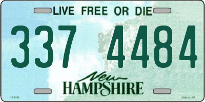 NH license plate 3374484
