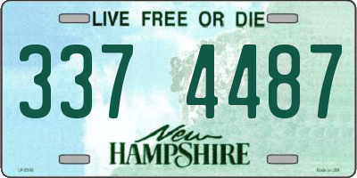 NH license plate 3374487