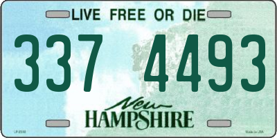 NH license plate 3374493