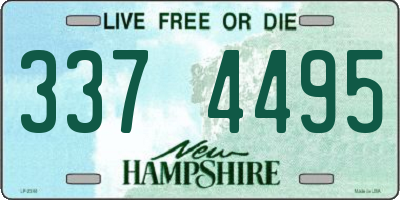 NH license plate 3374495
