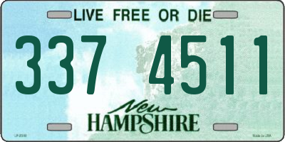 NH license plate 3374511