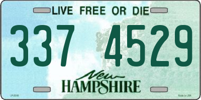 NH license plate 3374529