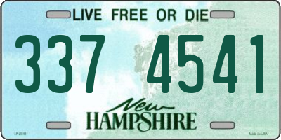 NH license plate 3374541