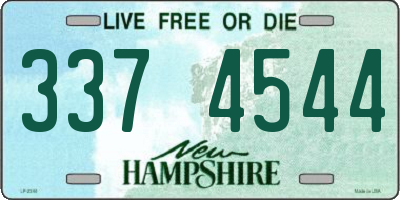 NH license plate 3374544