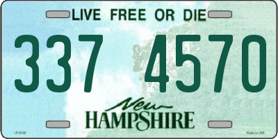 NH license plate 3374570
