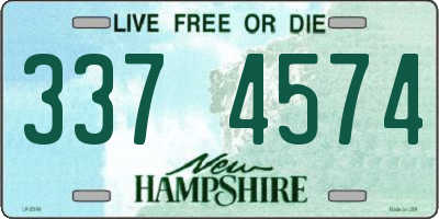 NH license plate 3374574