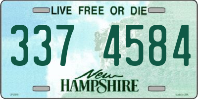 NH license plate 3374584