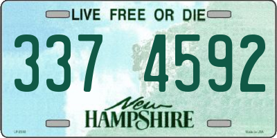 NH license plate 3374592