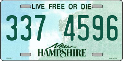 NH license plate 3374596