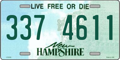 NH license plate 3374611