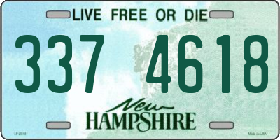 NH license plate 3374618