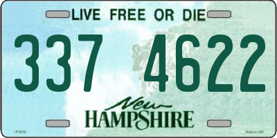 NH license plate 3374622