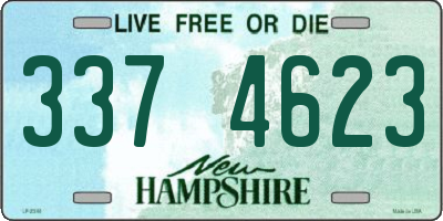 NH license plate 3374623